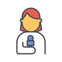 News Reporter Icon Design vector