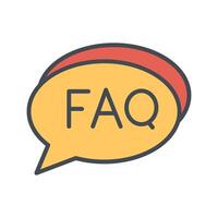 FAQ Section Icon Design vector