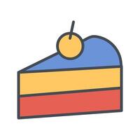 Cake Slice Icon Design vector