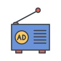 Radio Ad Icon Design vector