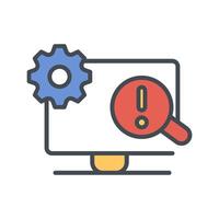Troubleshooting Icon Design vector
