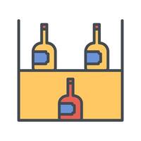 Wine Rack Icon Design vector