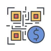 QR Code Payment Icon Design vector