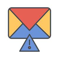 Message Alert Icon Design vector