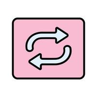 Repeat Button Icon Design vector