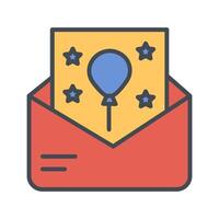 Party Invitation Icon Design vector