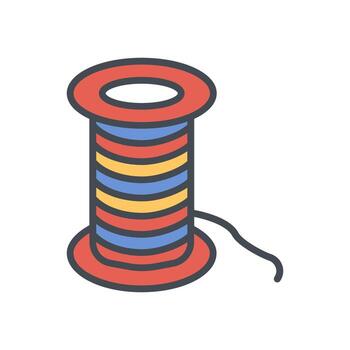 diseño de icono de hilo vector