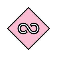 Infinity Sign Icon Design vector