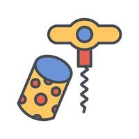 Wine Cork Icon Design vector