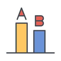 AB Testing Icon Design vector