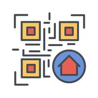 QR Code Menu Icon Design vector