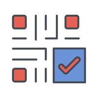 QR Code Checkout Icon Design vector