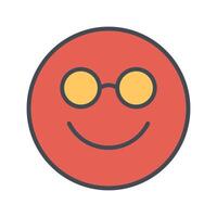 Nerd Face Icon Design vector
