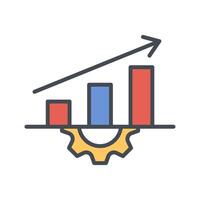 Performance Metrics Icon Design vector