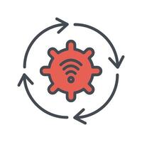 Automated Process Icon Design vector