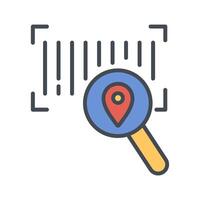 Barcode Tracking Icon Design vector
