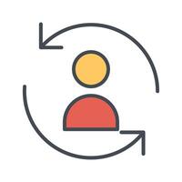 Retargeting Icon Design vector