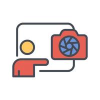 Photography Workshops Icon Design vector