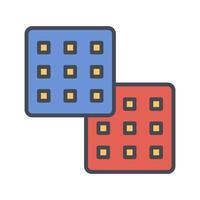 Waffle Icon Design vector