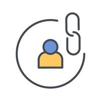 Contact Links Icon Design vector