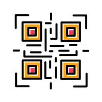 QR Code Reader Icon Design vector