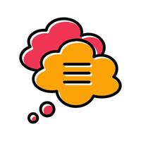 Message Bubble Icon Design vector
