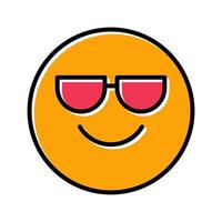 6 - Smiling Face with Sunglasse.eps vector