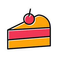 Cake Slice Icon Design vector