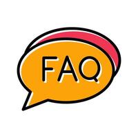 FAQ Section Icon Design vector