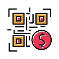 QR Code Payment Icon Design vector