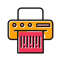 Barcode Printing Icon Design vector