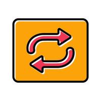 Repeat Button Icon Design vector