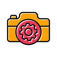 Camera Settings Icon Design vector