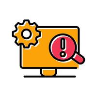 Troubleshooting Icon Design vector