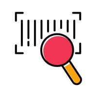 Barcode Database Icon Design vector