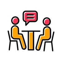 News Interview Icon Design vector