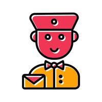 Mail Carrier Icon Design vector