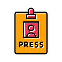 Press Pass Icon Design vector