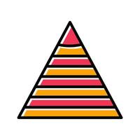 Pyramid Graph Icon Design vector