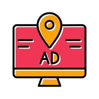 Ad Tracking Icon Design vector