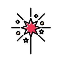 Sparklers Icon Design vector