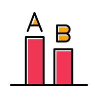 AB Testing Icon Design vector