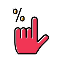 Click Through Rate Icon Design vector
