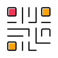 QR Code Icon Design vector