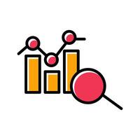 Data Analytics Icon Design vector