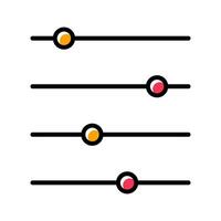 Filtering Icon Design vector