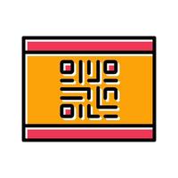 QR Code Business Card Icon Design vector