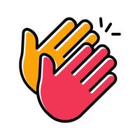 Clapping Hands Icon Design vector