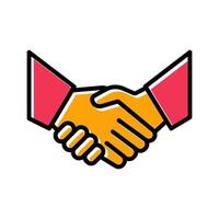 Handshake Icon Design vector