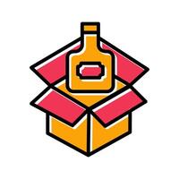 Wine Box Icon Design vector